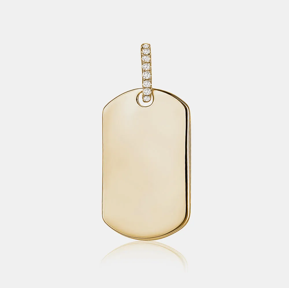 Diamond Dog Tag