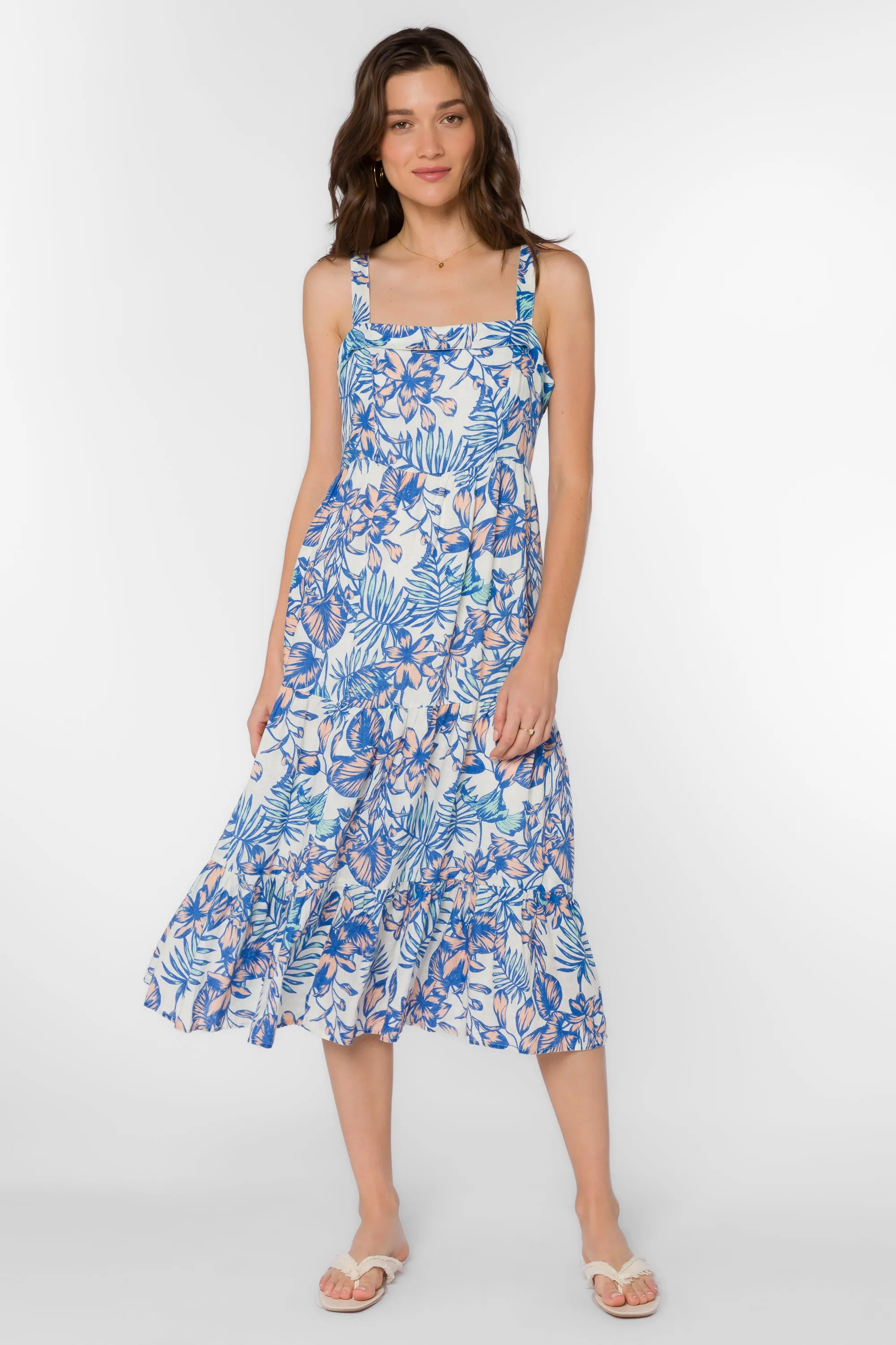 Diana Blue Tropicana Dress