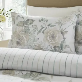 Ellesa Floral Pillowcase - Natural/Floral - Housewife Style