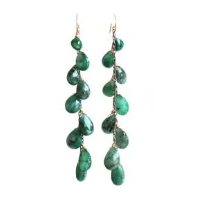 Emerald Dangle Earrings