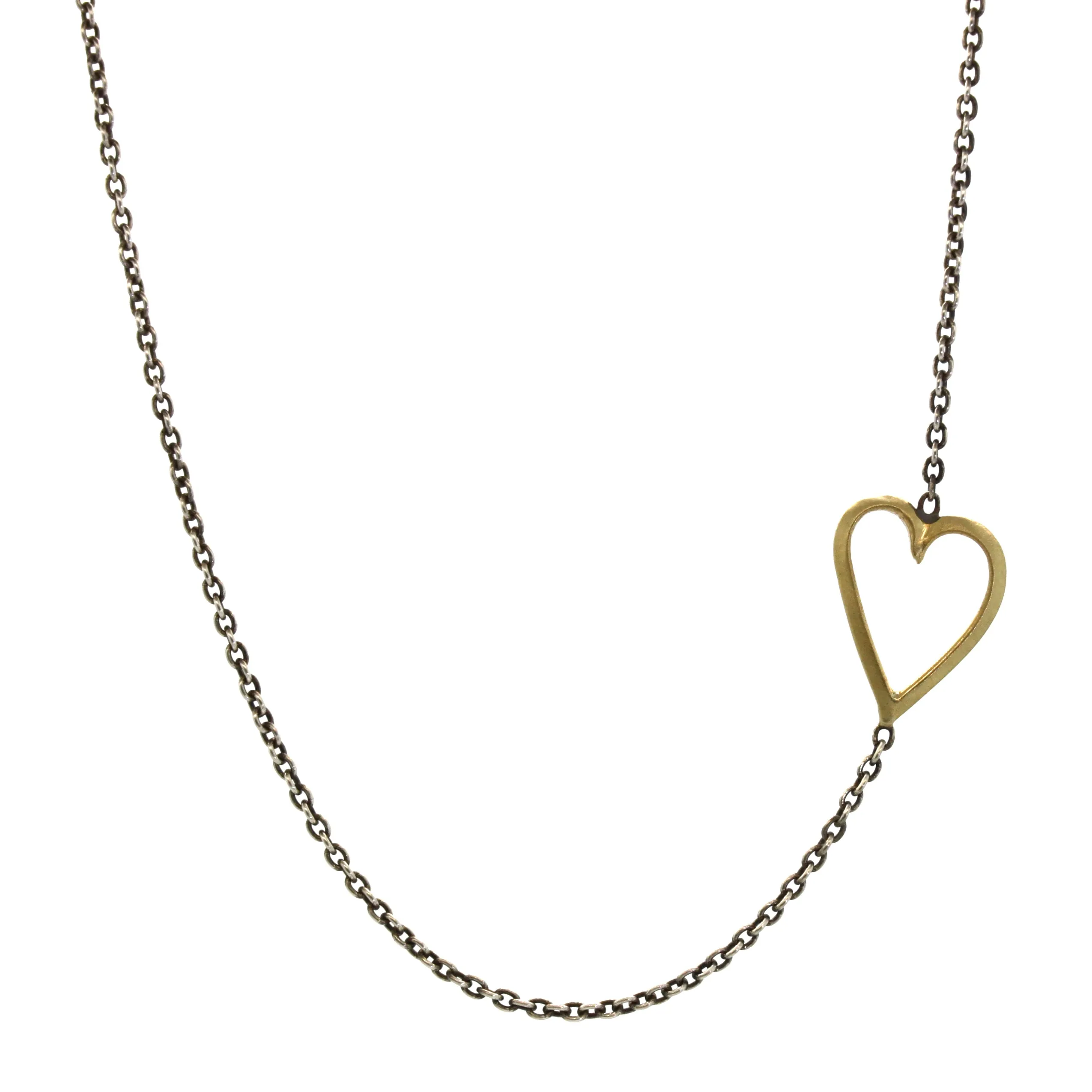 Exaggerated Sideways Heart Necklace