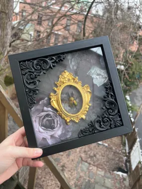 Floral Beetle Shadowbox