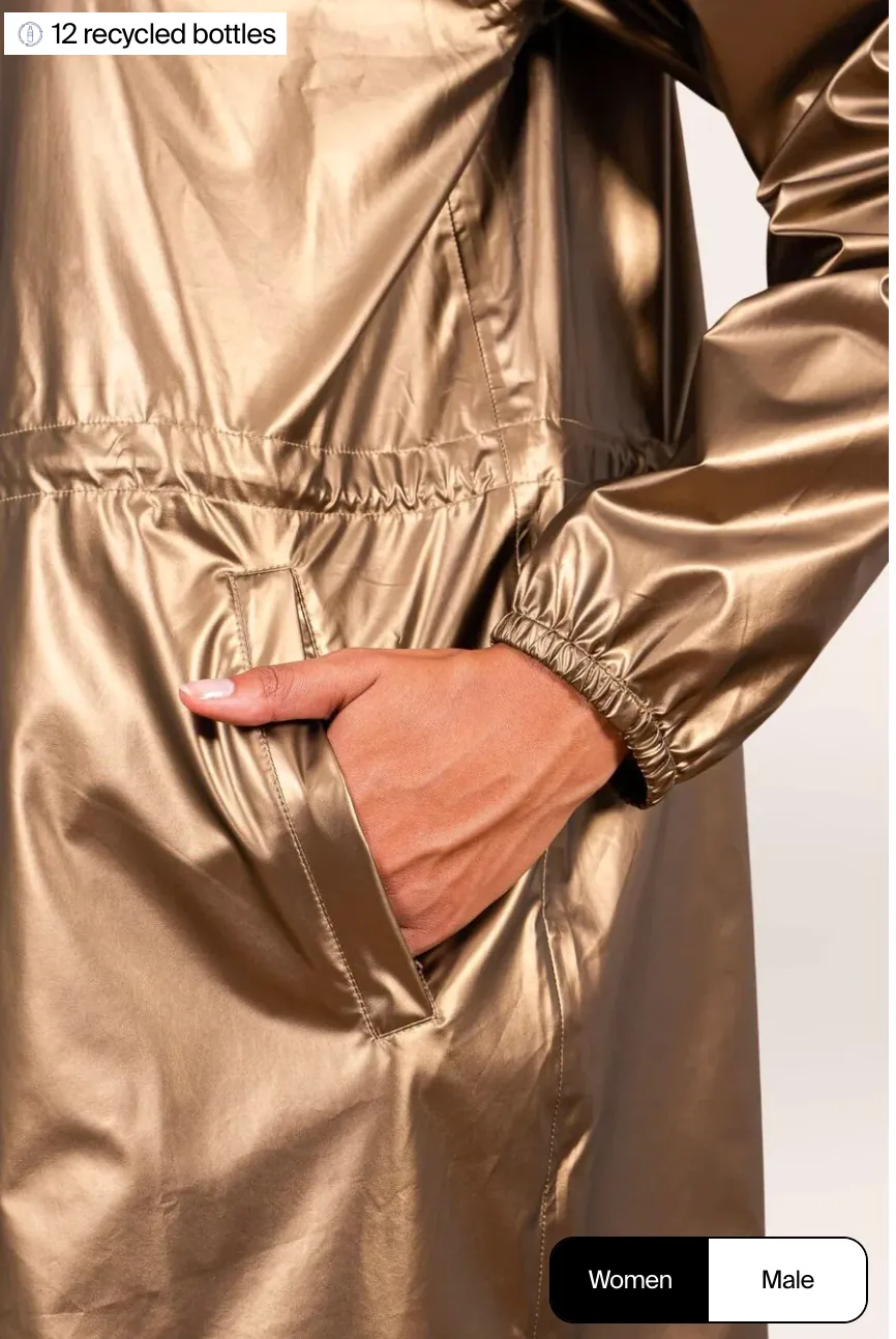 Flotte 21243 raincoat, Amelot long metallic