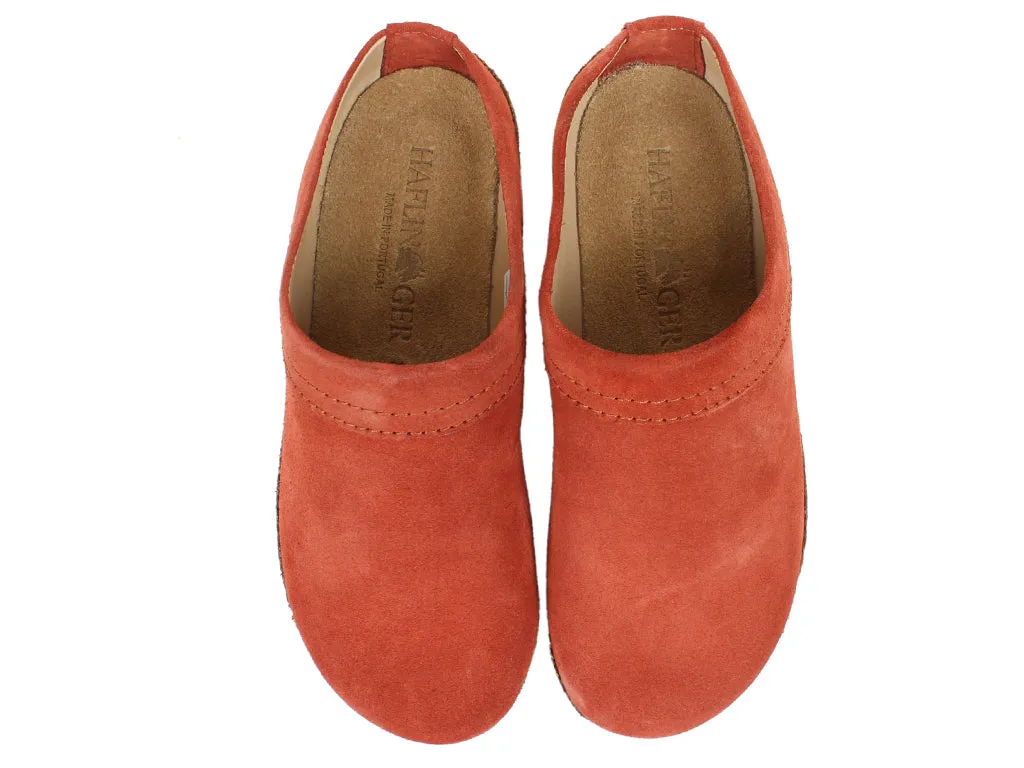 Haflinger Leather Clogs Malmo Rost