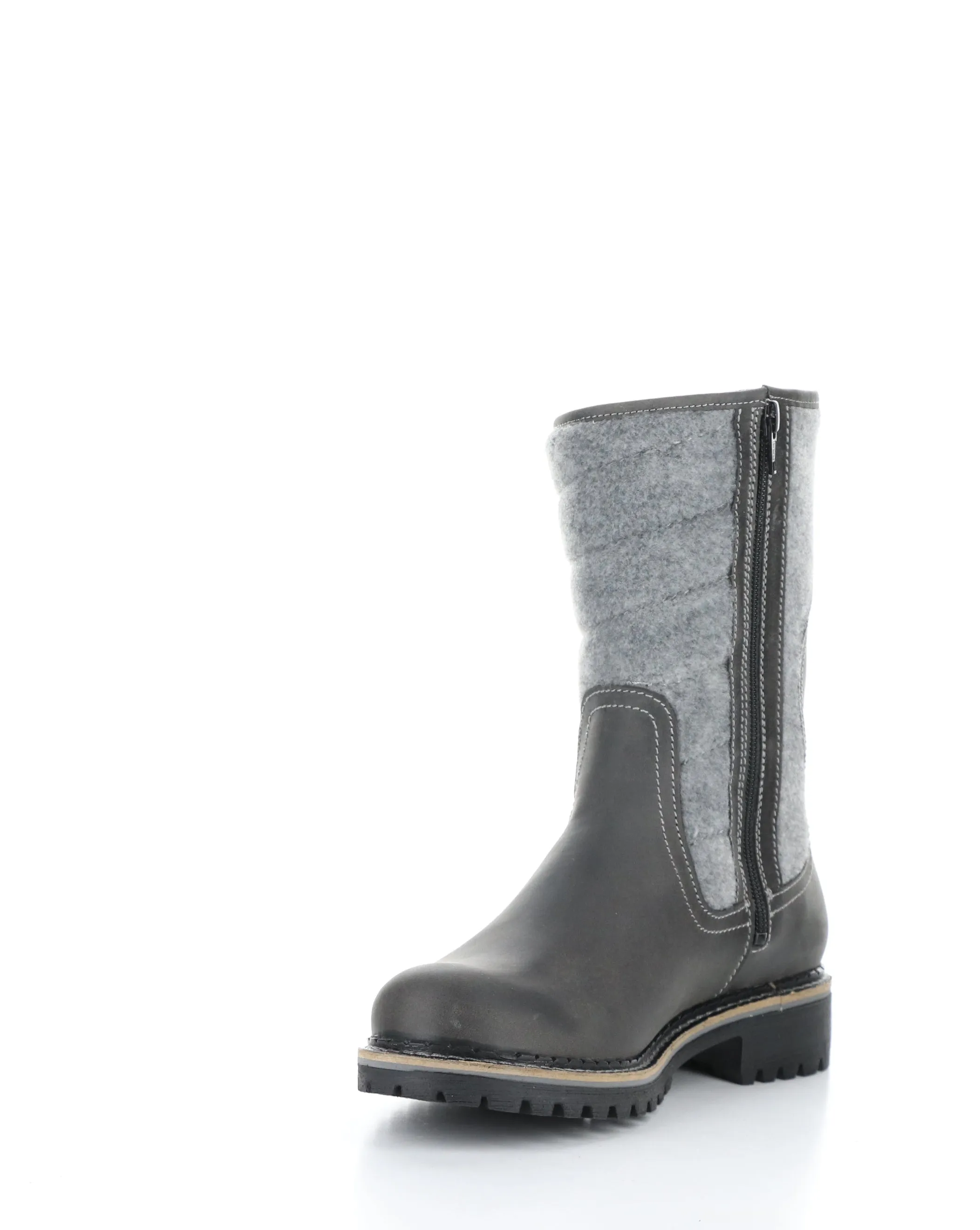 HARLYN GREY Round Toe Boots