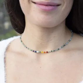 Heart Chakra Gemstones Choker