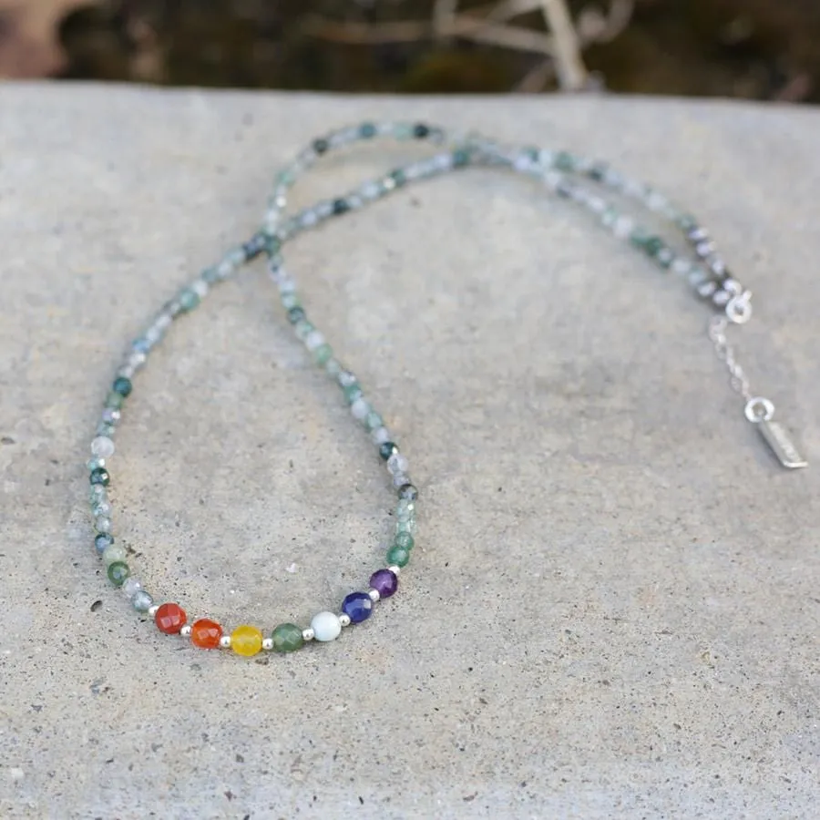 Heart Chakra Gemstones Choker