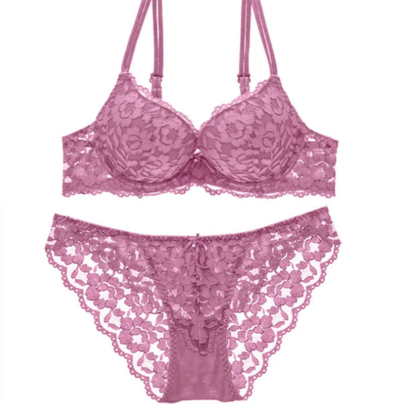 INSTOCK- Small breast push-up adjustable lace girl underwear