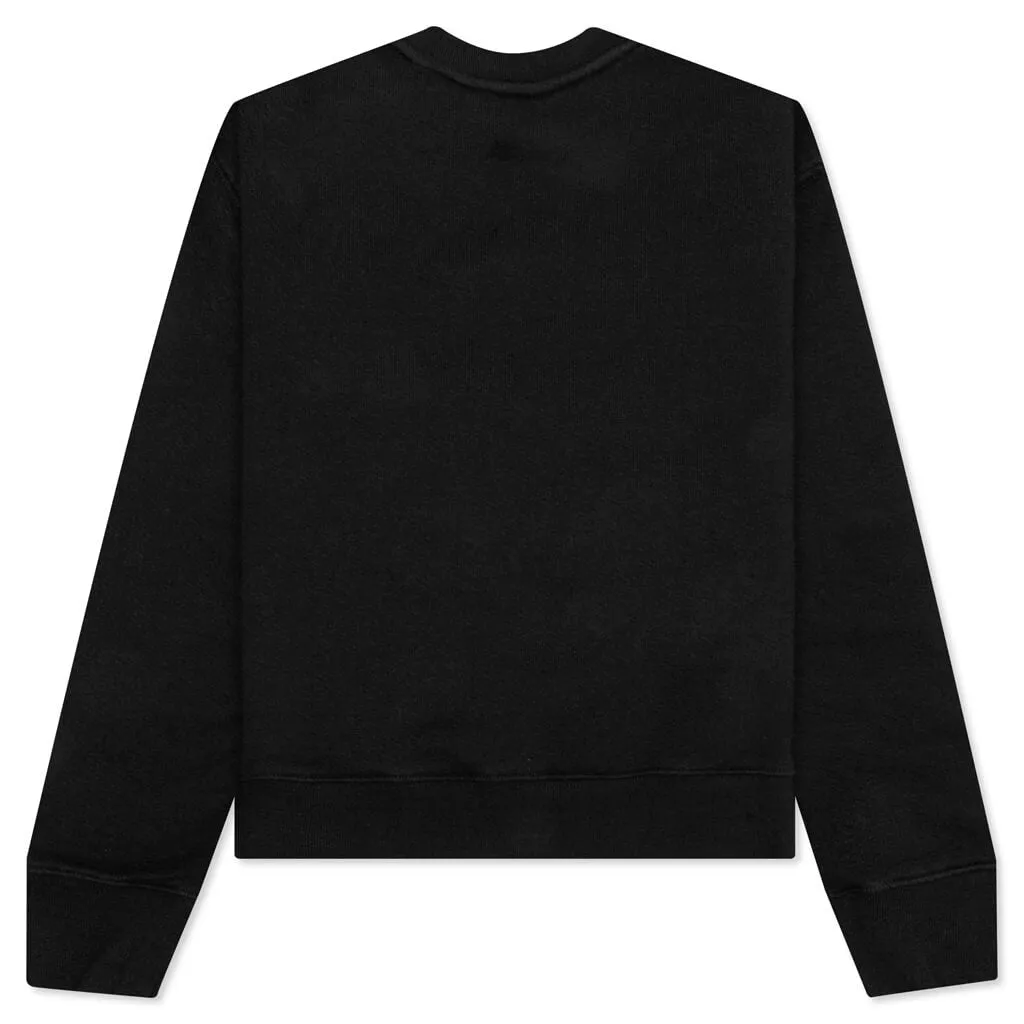 Kids Classic Overlogo Crewneck - Black/White