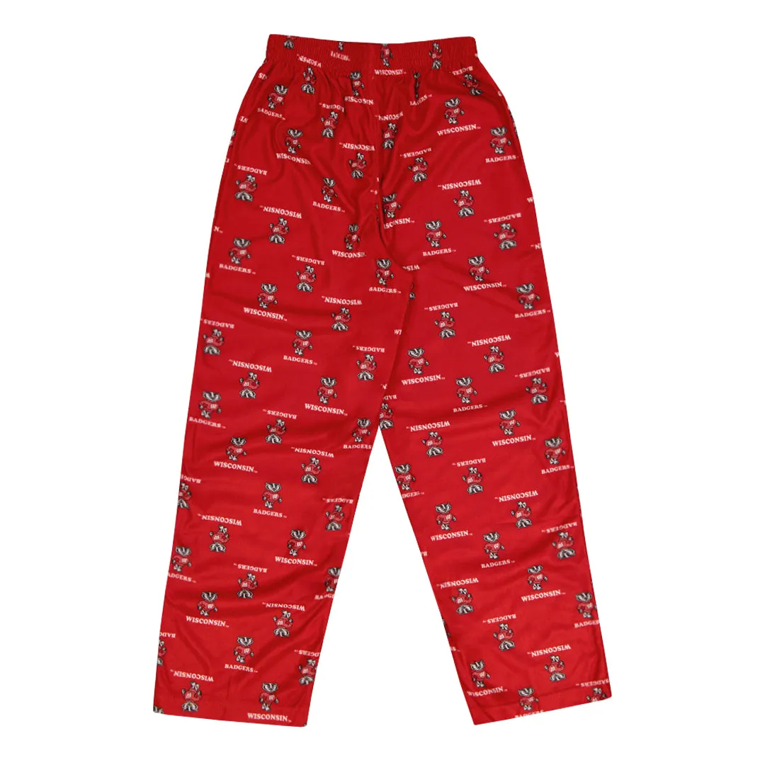 Kids' (Junior) Wisconsin Badgers Printed Sleep Pant (KD8LF4 82)