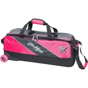 KR Strikeforce Fast Slim Triple Roller Bowling Bag Pink