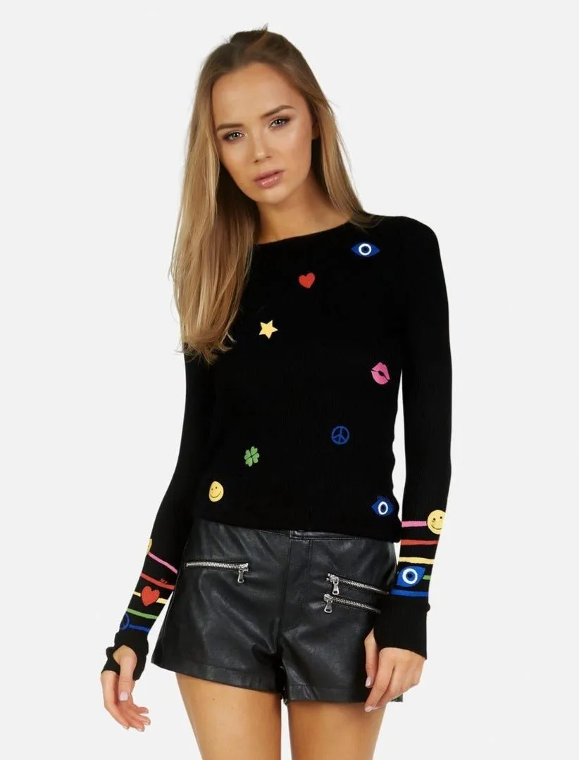 Lauren Moshi McKinley X Elements Rainbow Thermal Top