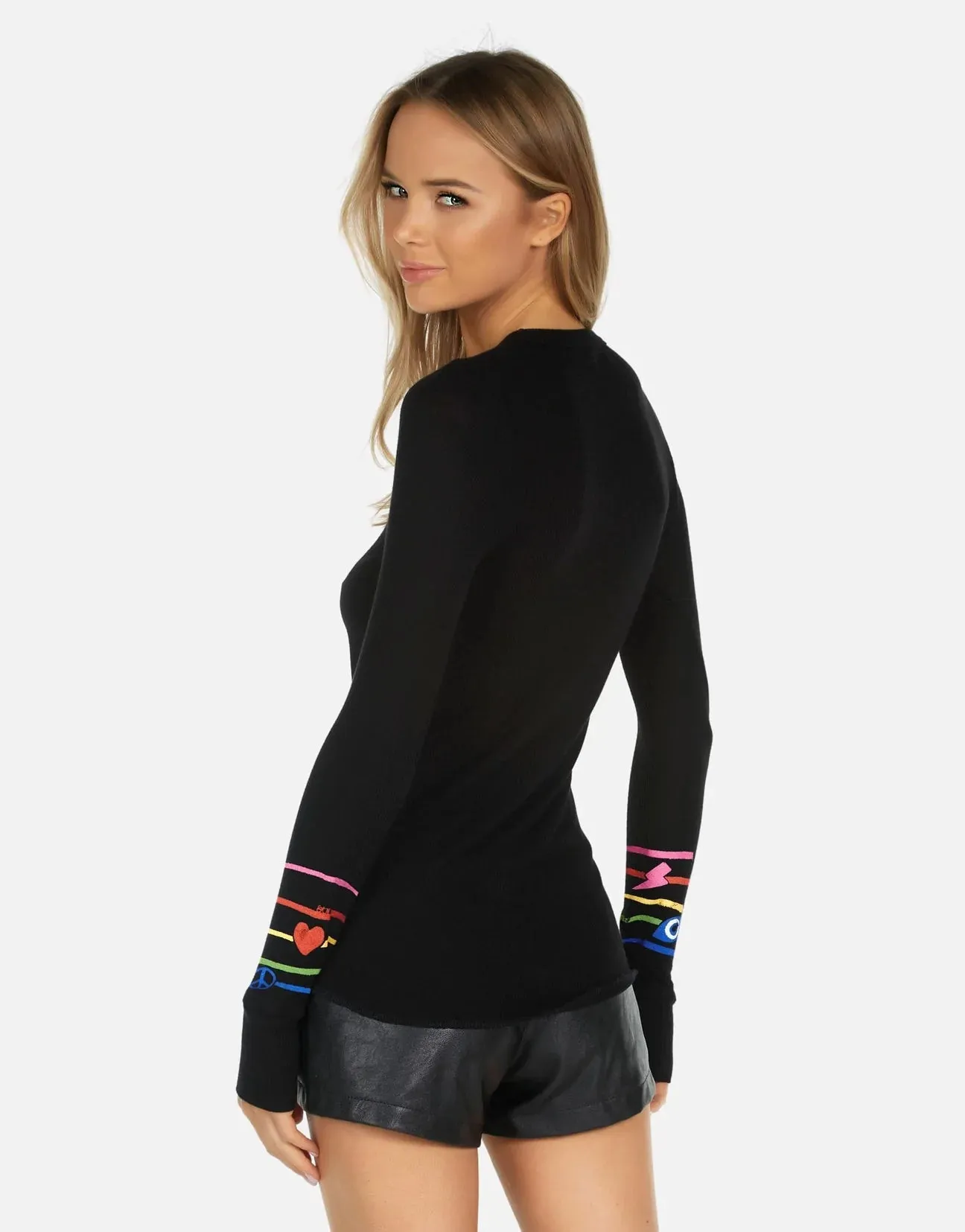 Lauren Moshi McKinley X Elements Rainbow Thermal Top