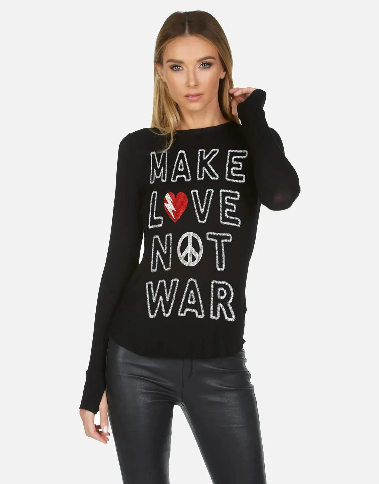 Lauren Moshi McKinley X Make Love Not War Thermal Top