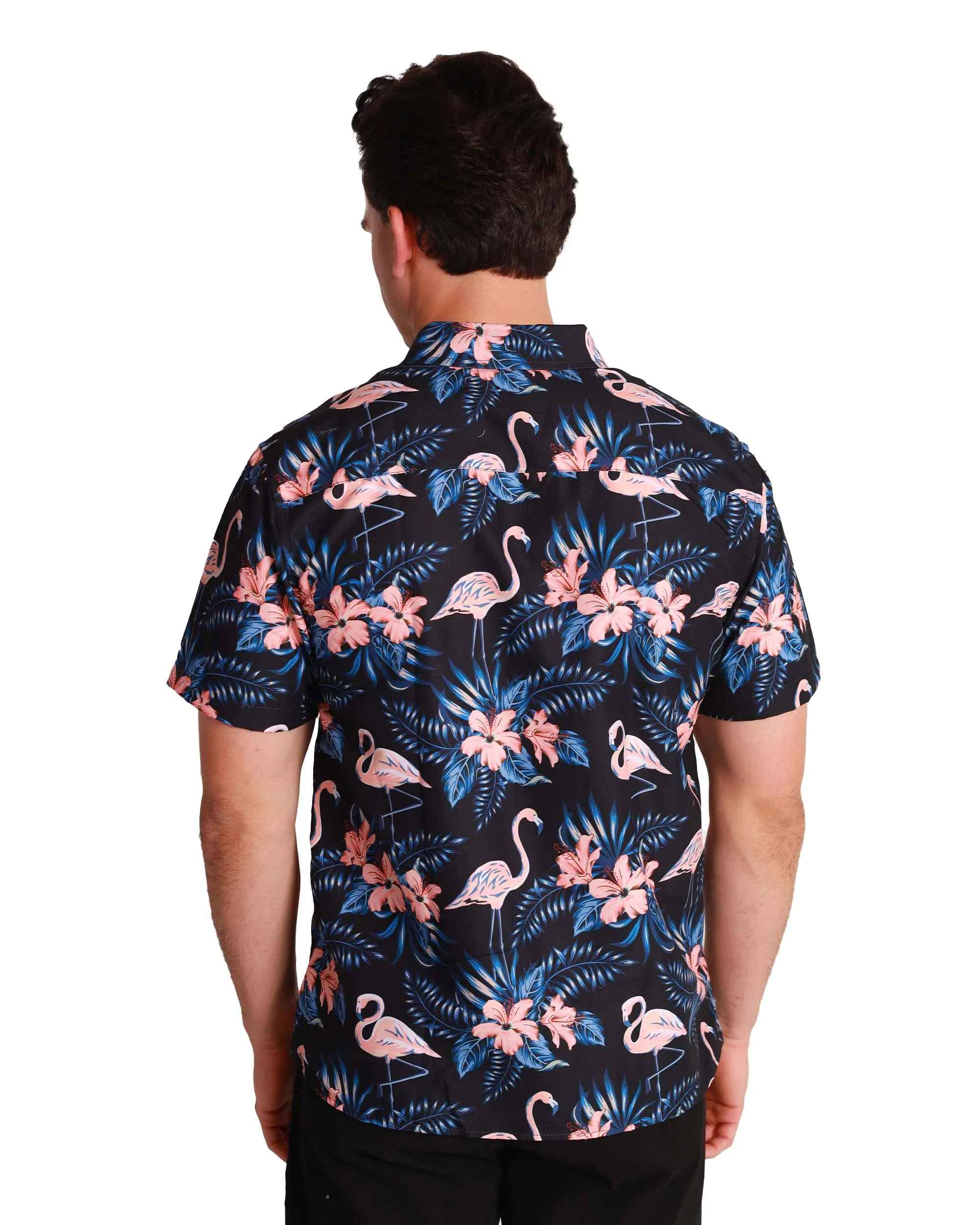 Lost in Paradise Flamingo Camp Shirt