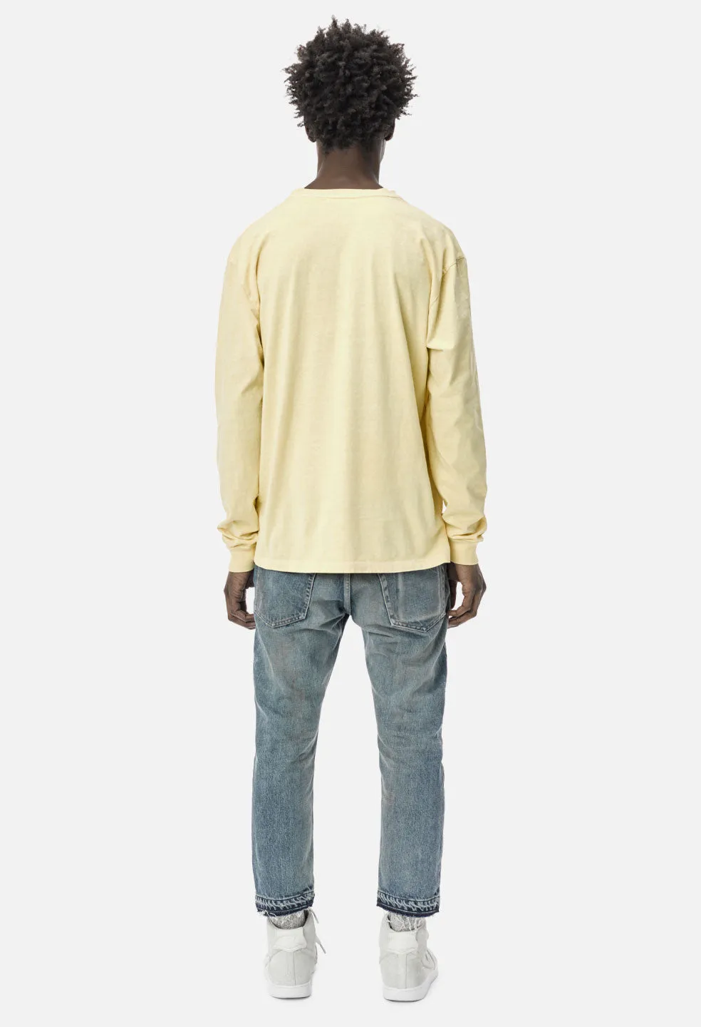 LS Classic Tee / Washed Yellow