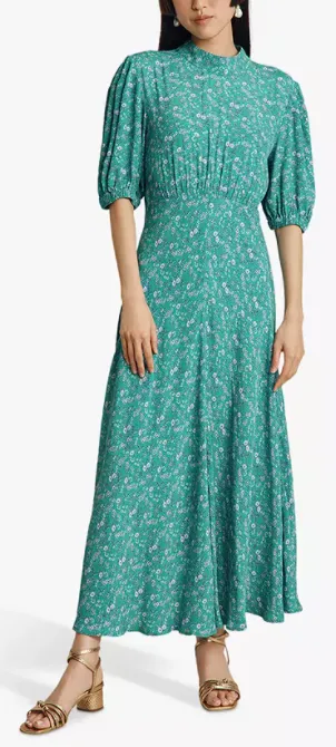 Luella Floral Green Dress