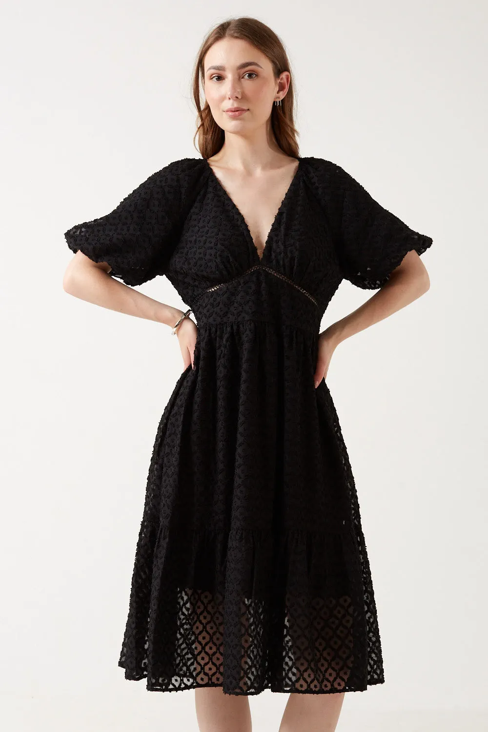 Marc Angelo Puff Sleeves Dress