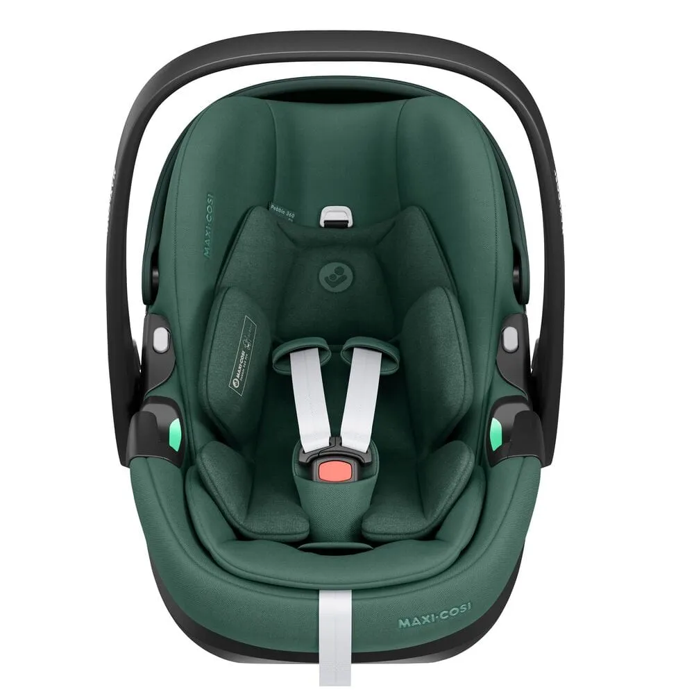 Maxi Cosi Pebble 360 PRO Car Seat and Base - Essential Green