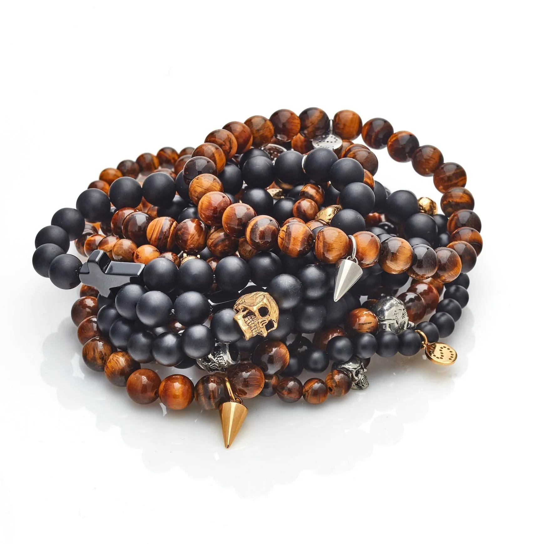 Men's Edit / Skulduggery / Bracelet / Tigers Eye   Silver