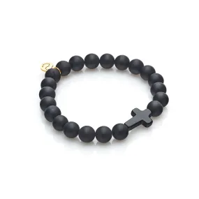 Men's Edit / Triumph / Bracelet / Black Onyx   Gold