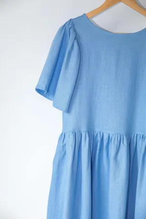 Mini Agnes Dress - Blue Delphinium