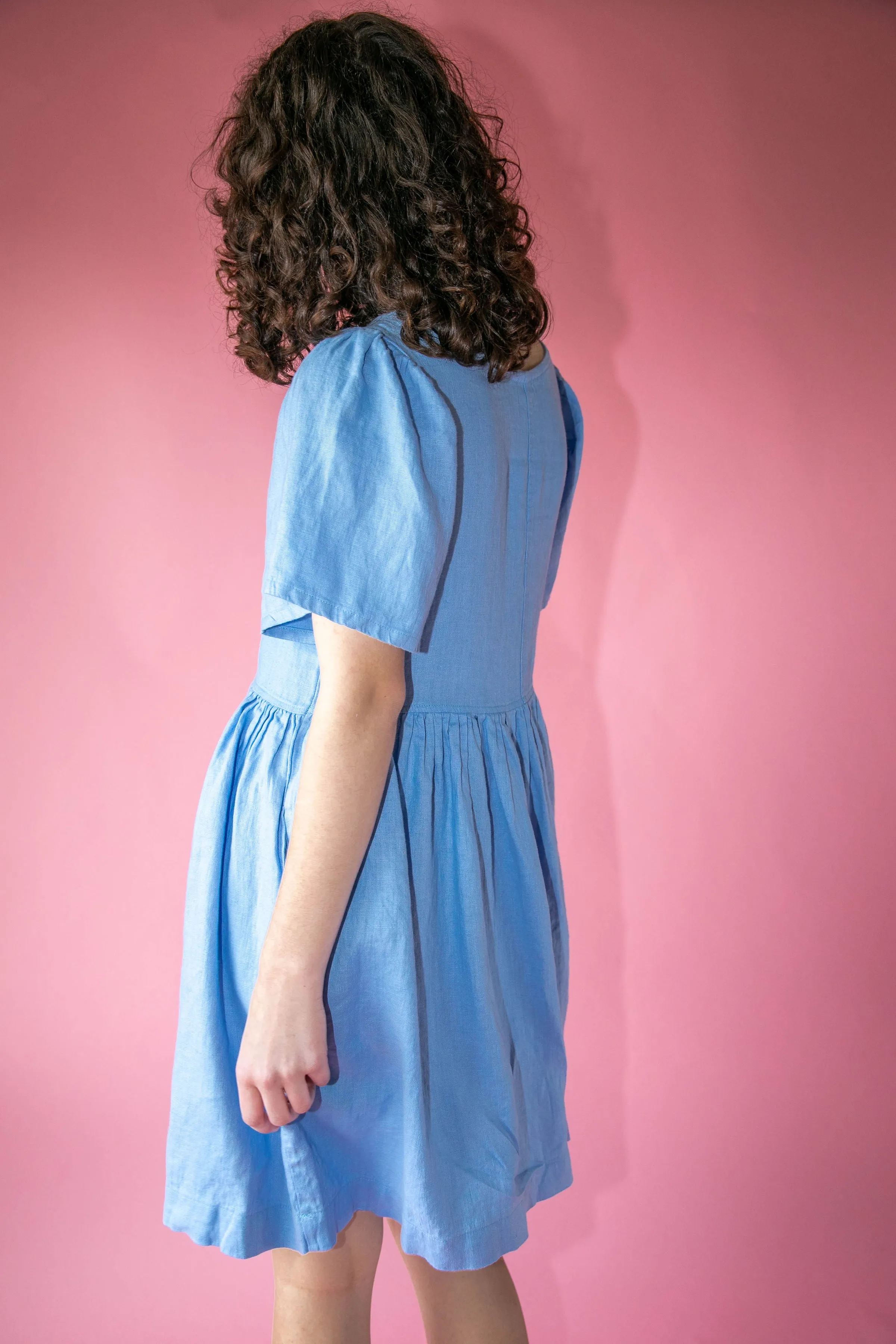 Mini Agnes Dress - Blue Delphinium