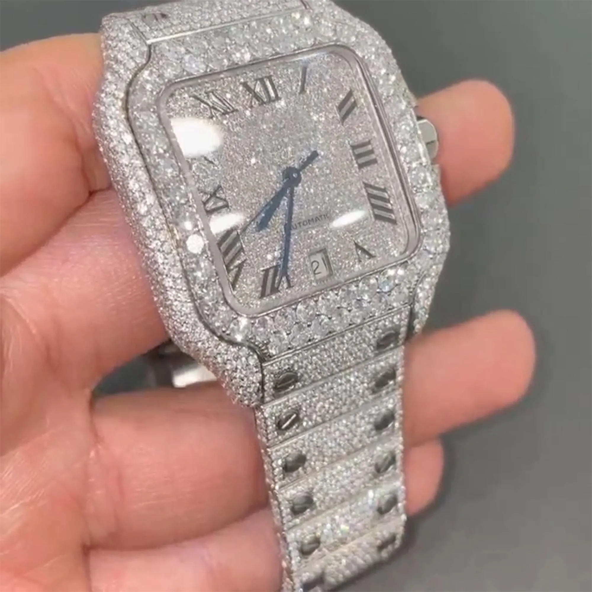 Moissanite watch | diamond watch(W-25)