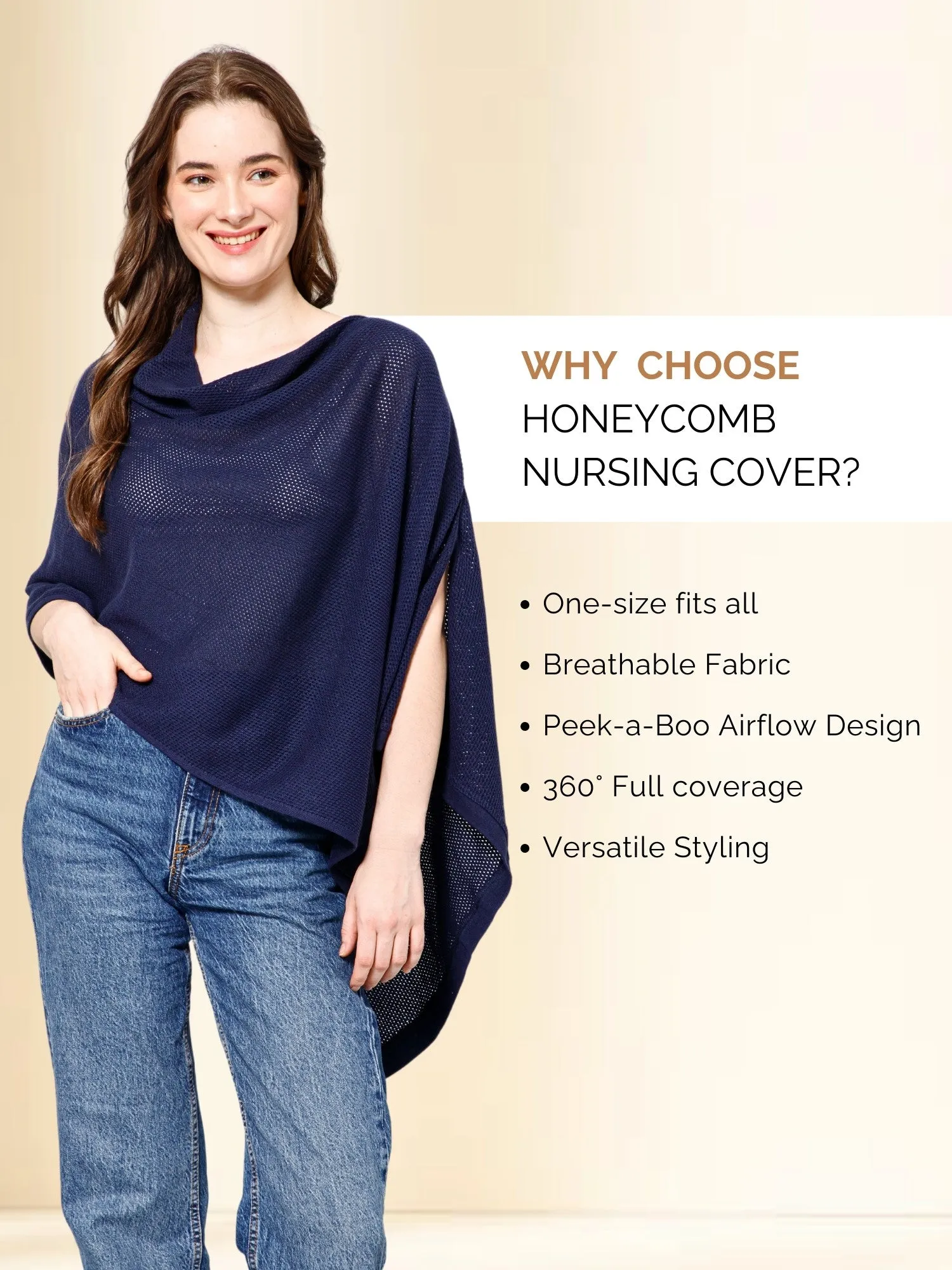 Nautical Twilight Honeycomb Feeding & Nursing Cover