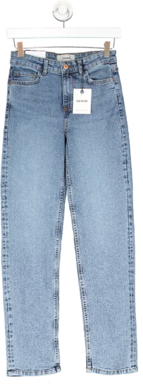 New Look Blue Regular Straight Leg Jeans UK 8