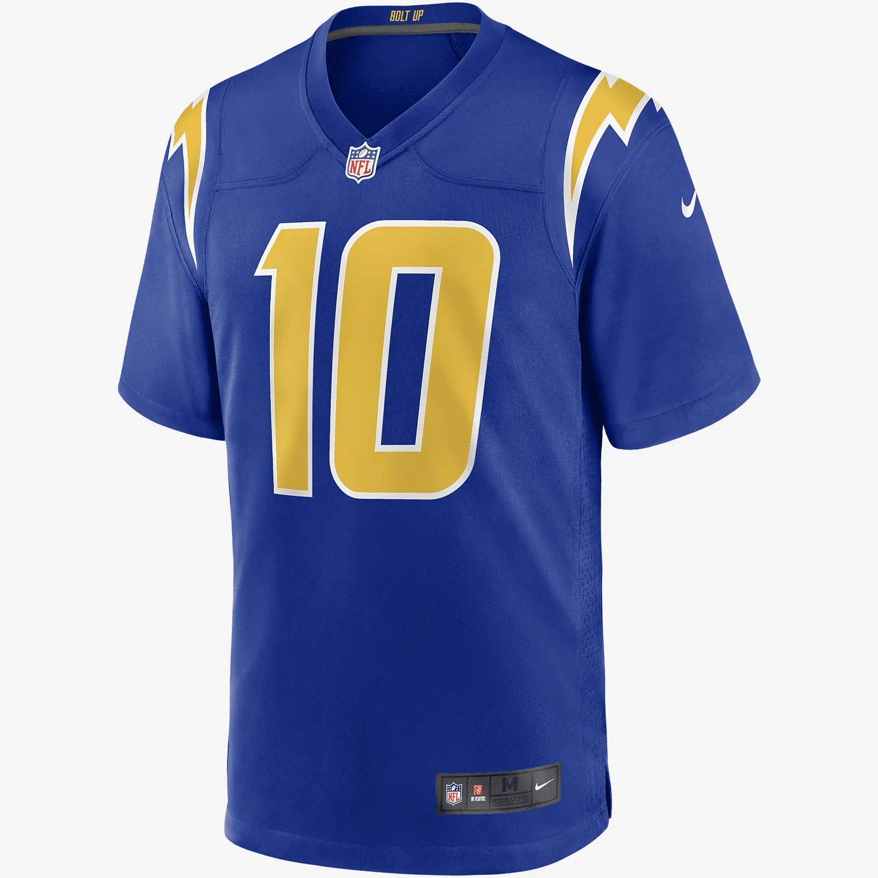 NFL Los Angeles Chargers (Justin Herbert) Men's Game Football Jersey - Royal