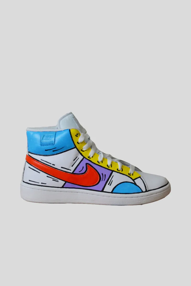 Nike High Comix Custom - Swoosh Orange