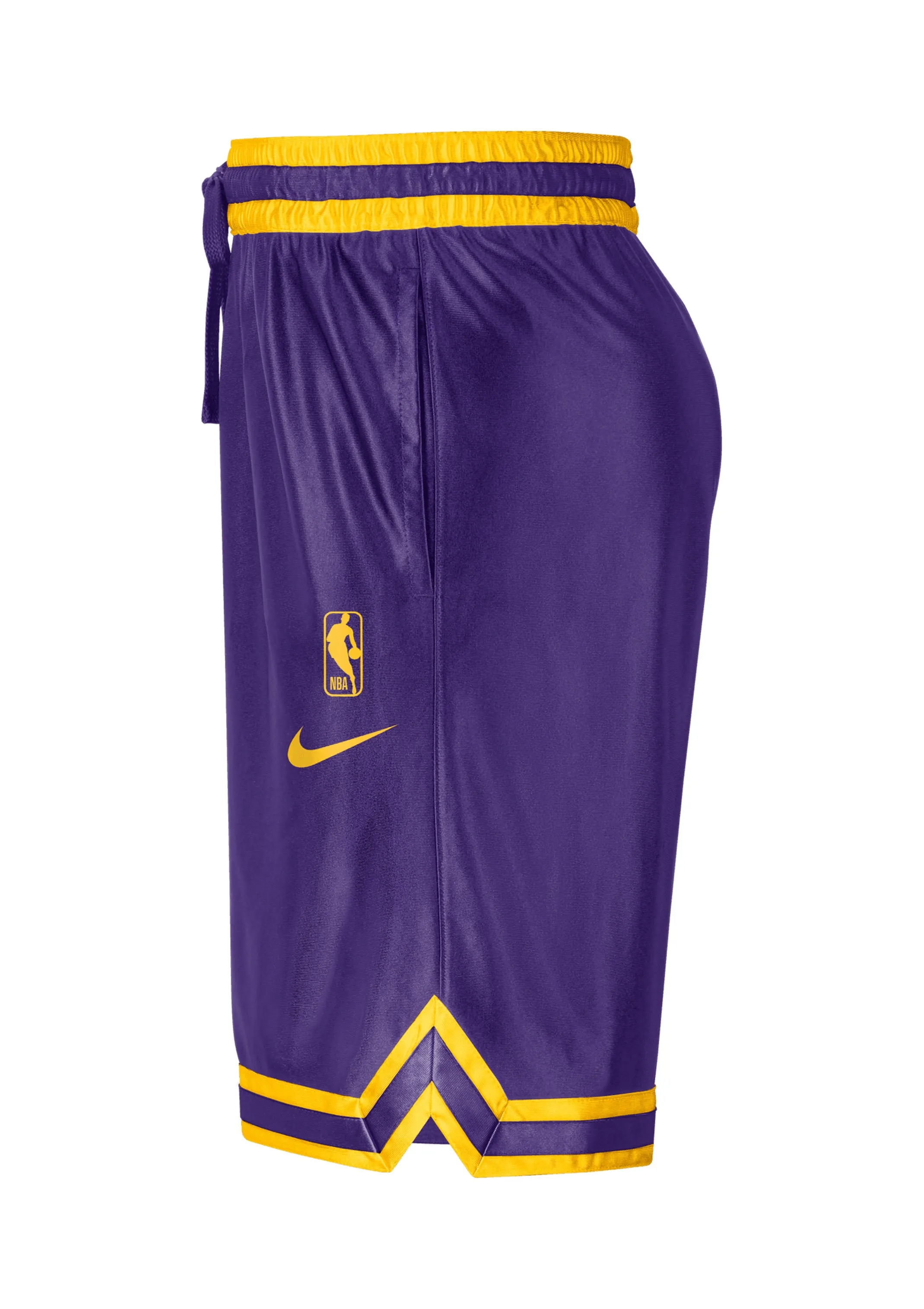 Nike Mens Dri-FIT NBA Shorts Purple/Yellow <br> DN4714-504