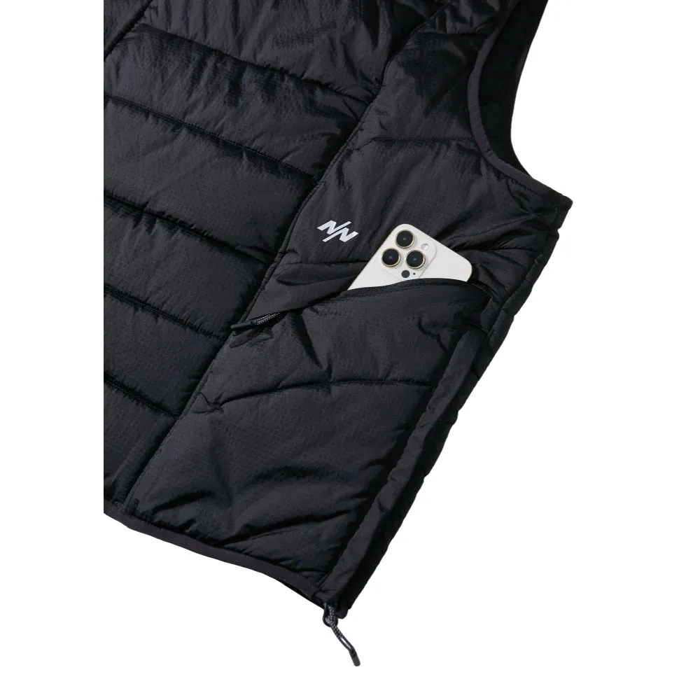 NINE POINT NINE ELYRA FIELD PUFF VEST-NAVY