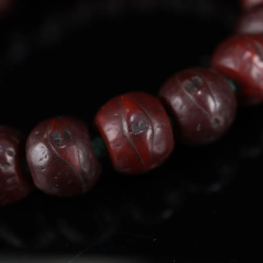 Old Tibetan Bodhi Seed Mens Wrist Mala