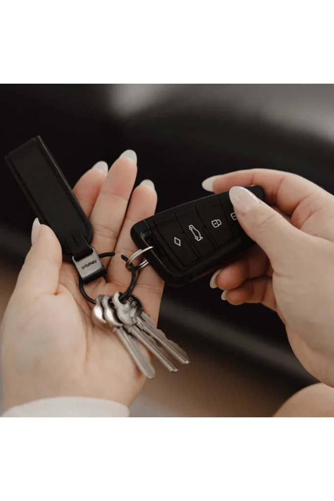 Orbitkey - Loop Keychain - Leather - Black