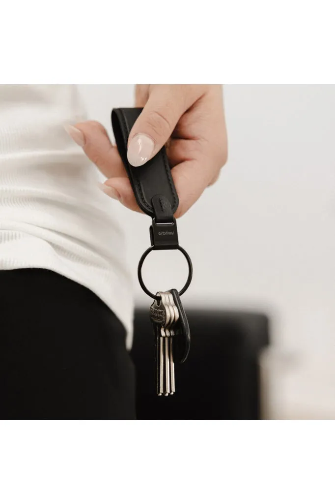 Orbitkey - Loop Keychain - Leather - Black