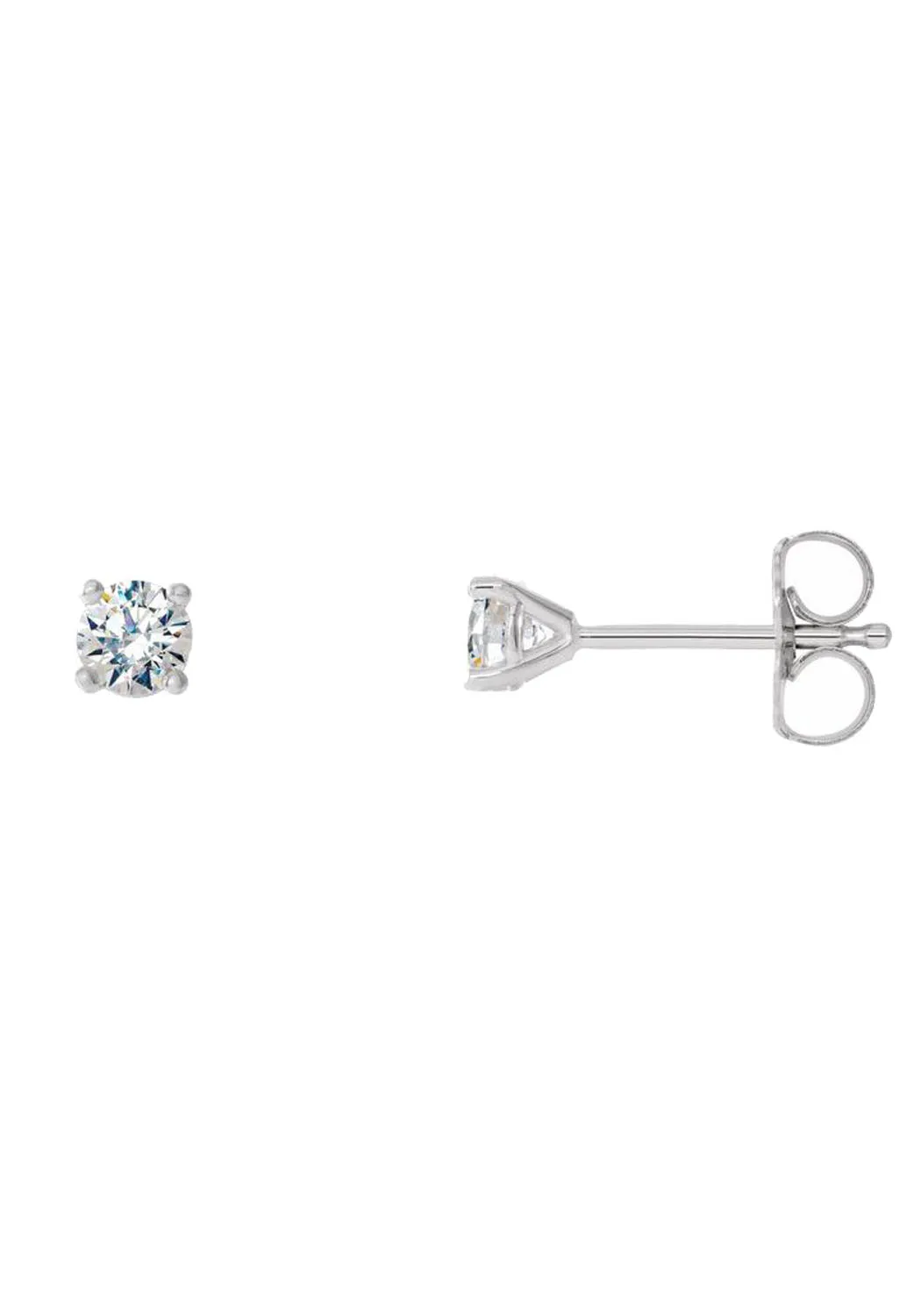 Oster Collection 14K White Gold 3mm Diamond Stud Earrings