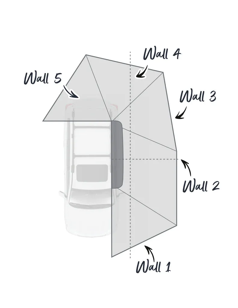 OUTBOUND Shield 6 Freestanding Awning- 270 degree