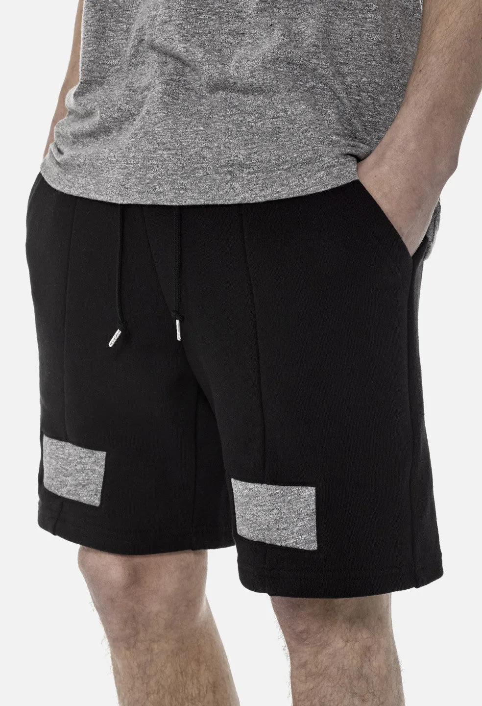 Paneled Shorts / Black