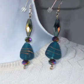 Panfila Blue Bead Earrings