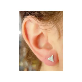 Pave Triangle Studs