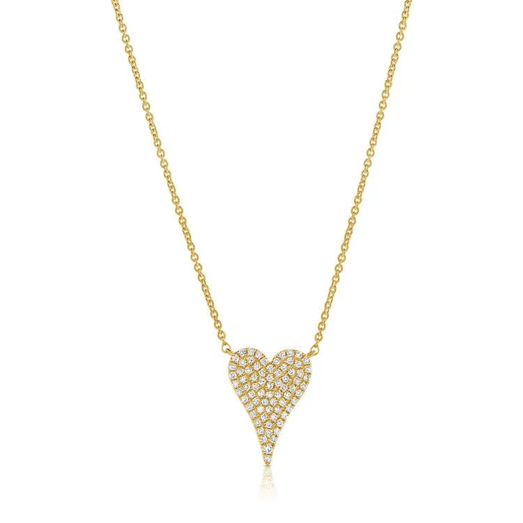 Pavé Pointy Heart Necklace