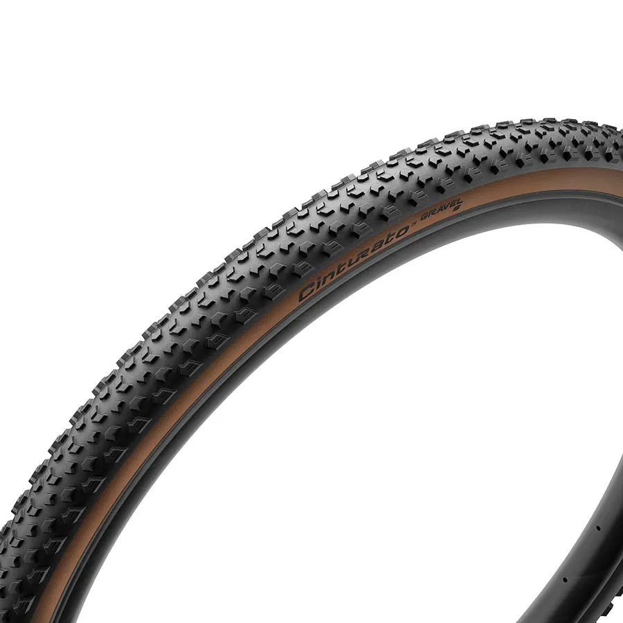 Pirelli, Cinturato GRAVEL S, Bicycle Gravel Tire, 700x40C, Tanwall