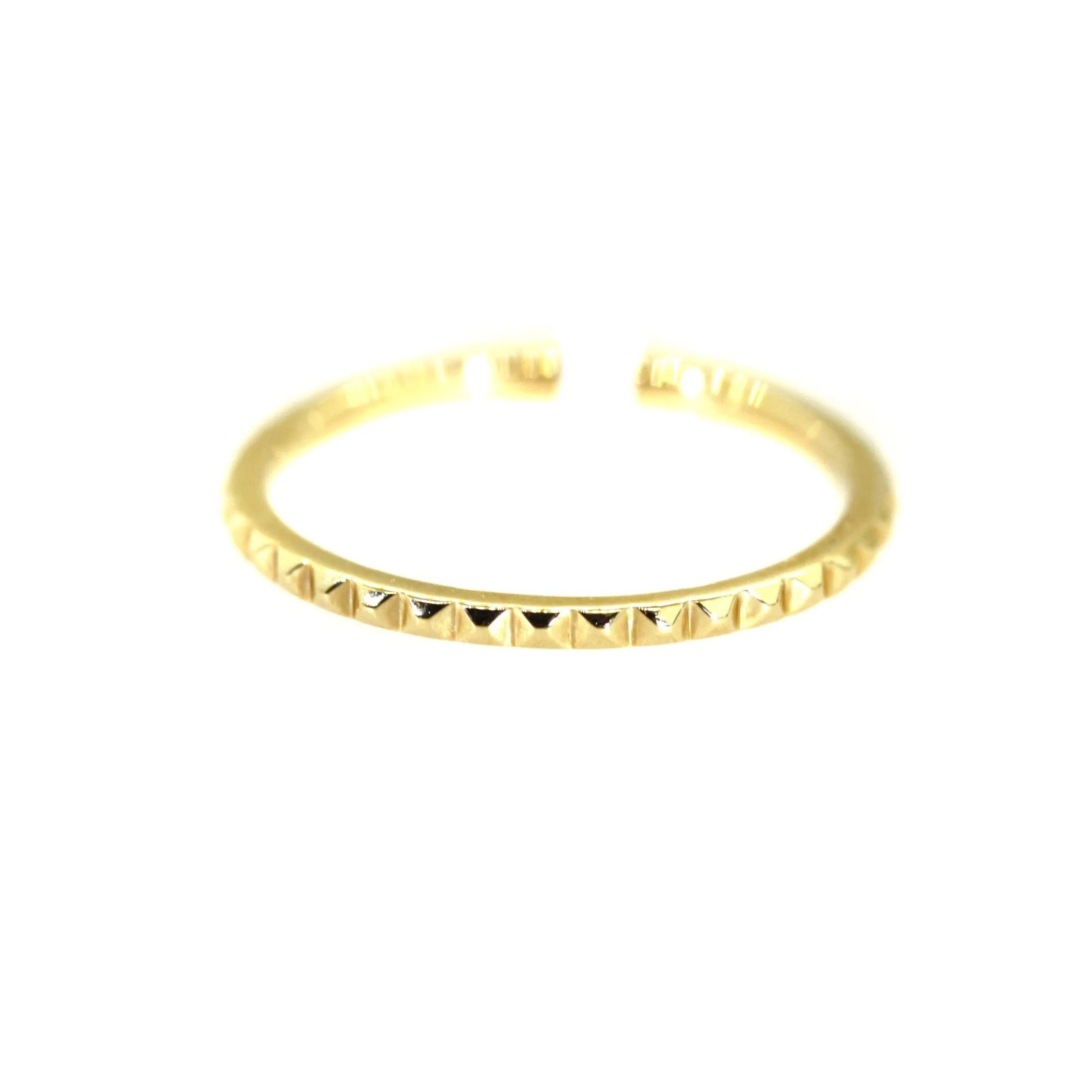 Plain Spike Gold Band