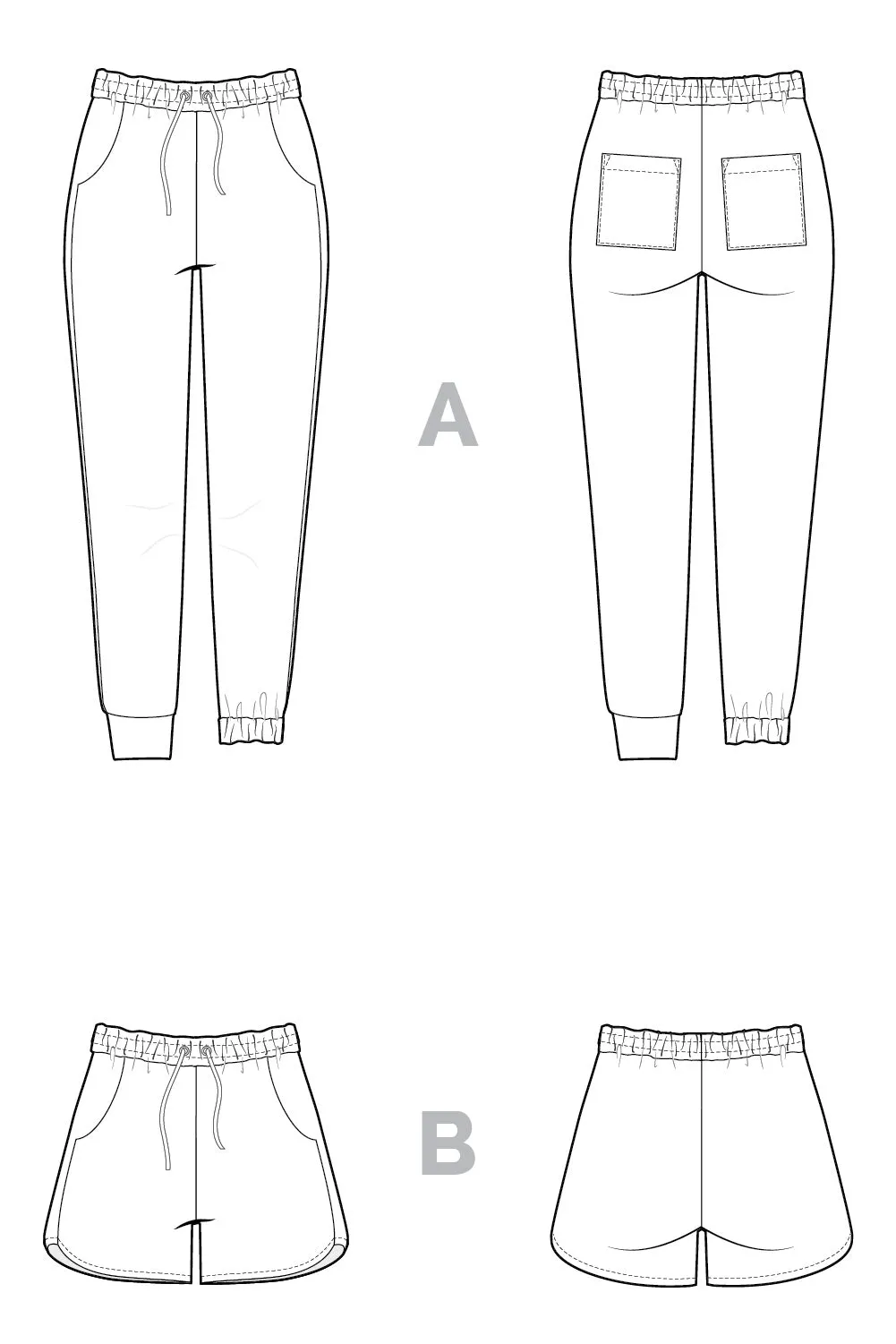 Plateau Jogger Pants by Closet Core Patterns