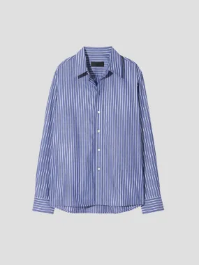 Raphael Striped Cotton Poplin Shirt