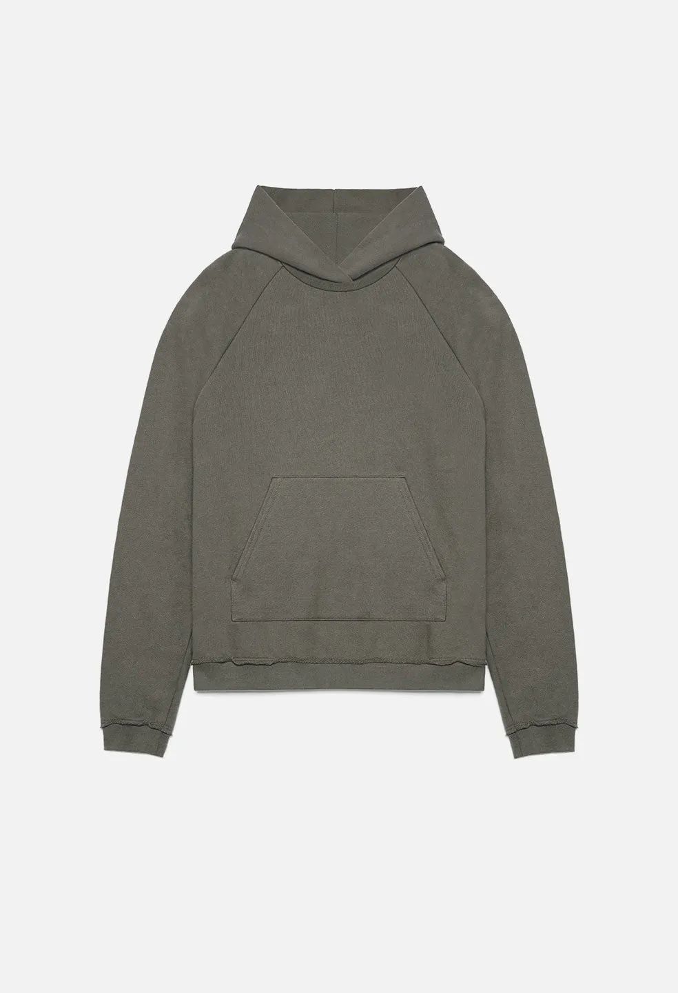 Raw Edge Raglan Hoodie / Alpine