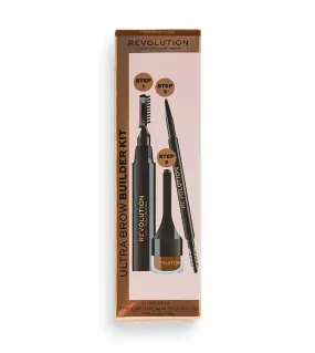 Revolution - Kit de cejas Ultra Brow Builder Kit - Medium Brown