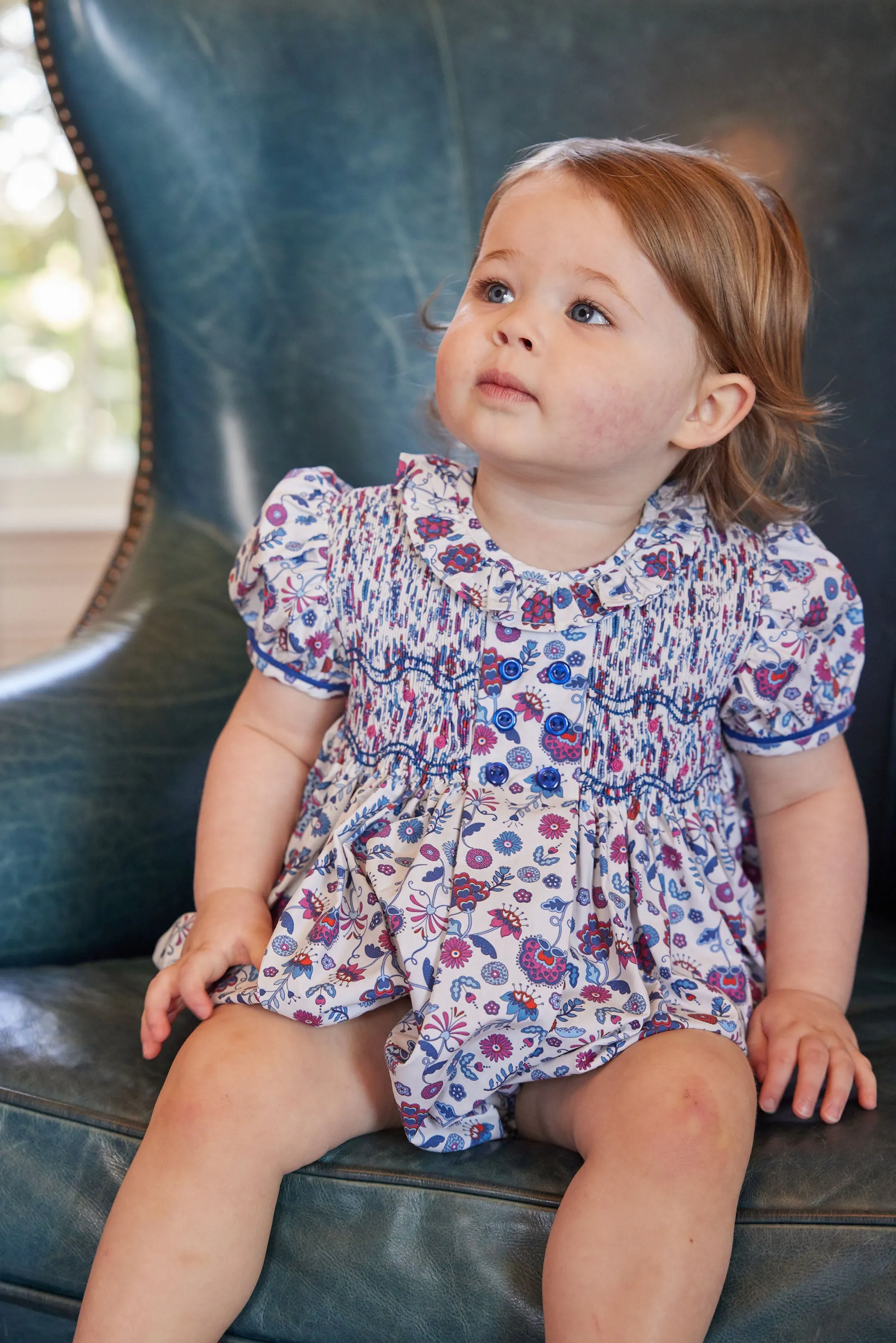 Smocked Bridget Bubble -Braemar Floral